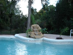 The Floyd poolside fountain is also in Deland, Fl