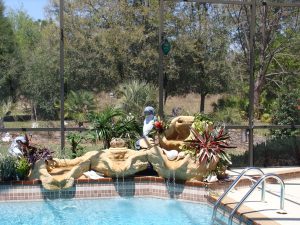 Holley Poolside fountain in Homosassa, FL