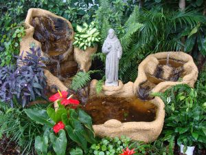 St. Francis four piece fountain